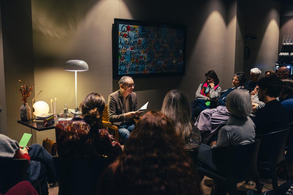 Erwin Mortier in UZ Gent - © Michiel Devijver en Iedereen Leest